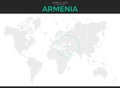 Republic of Armenia Location Map