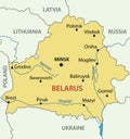 Republic of Belarus - map - vector