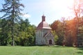 Republic of Belarus, Pinsky district, Duboe village. Chapel of the Exaltation of the Cross Royalty Free Stock Photo