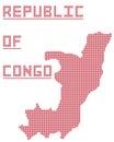 Republic Of Congo Africa Dot Map