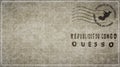 Republic of the Congo Ouesso Vintage Mail Envelope Royalty Free Stock Photo