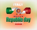 Republic day, celebration in Italy