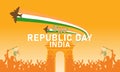 Republic Day celebration poster illustration