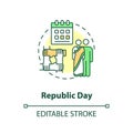 Republic day concept icon Royalty Free Stock Photo
