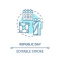 Republic day concept icon Royalty Free Stock Photo