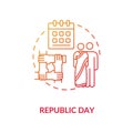 Republic day concept icon Royalty Free Stock Photo