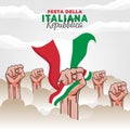 Republic Day of Italy Italy: Festa della Repubblica Italiana. Celebrated annually on June 2 in Italy