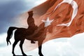 Republic day of Turkey or 29 ekim cumhuriyet bayrami background photo