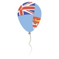 Republic of Fiji national colors isolated balloon.