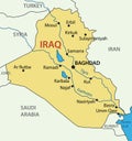 Republic of Iraq - vector map