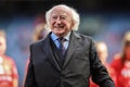 Republic of Ireland President Michael Daniel Higgins at Camogie All Ireland Championship Final between Cork and Kilkenny