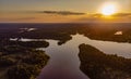 Republic of Karelia. Russia. Karelian Islands from above panorama with drone. Royalty Free Stock Photo