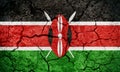 Republic of Kenya flag Royalty Free Stock Photo