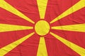 Republic of Macedonia flag Royalty Free Stock Photo