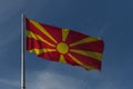 Republic of Macedonia flag Royalty Free Stock Photo