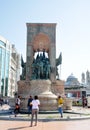 Republic Monument at Taksim Square in Istanbul, Turkey