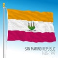 Republic of San Marino historical flag, San Marino