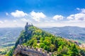 Republic San Marino Seconda Torre La Cesta second fortress tower Royalty Free Stock Photo