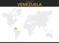 Bolivarian Republic of Venezuela Location Map Royalty Free Stock Photo