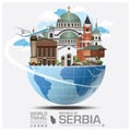 Republic Of Serbia Landmark Global Travel And Journey Infographic