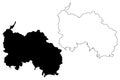 Republic of South Ossetia Ã¢â¬â the State of Alania Republic of Georgia, Tskhinvali Region map vector illustration, scribble