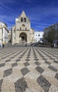 The Republic Square with beautiful cobblestone pavement and Our Lady of The Assumption church Royalty Free Stock Photo