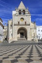 The Republic Square with beautiful cobblestone pavement and Our Lady of The Assumption church Royalty Free Stock Photo