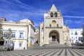 The Republic Square with beautiful cobblestone pavement and Our Lady of The Assumption church Royalty Free Stock Photo