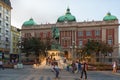 Republic Square with Building of National Museum and statue of Prince Mihailo