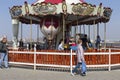 Republic of Tatarstan, Kazan, may 3, 2018, children ride on carousels, editorial