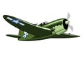 Republic Thunderbold 1941. Vintage airplane.