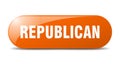 republican button. republican sign. key. push button. Royalty Free Stock Photo