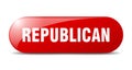 republican button. republican sign. key. push button. Royalty Free Stock Photo