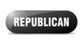 republican button. republican sign. key. push button. Royalty Free Stock Photo