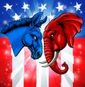Republican Democrat Election Party Politics Royalty Free Stock Photo