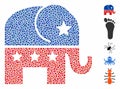 Republican elephant Composition Icon of Tremulant Elements