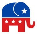 Flat Vector Republican Elephant Icon Royalty Free Stock Photo