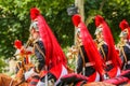Republican Guards during the ceremonial of french national day on July 14