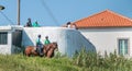 Republican National Guard GNR on horseback in Portugal