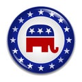 Republican Party Logo Badge Royalty Free Stock Photo