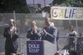 Republican presidential candidate for the 1996 election, Senator Bob Dole speaks at a rally at Temple Christian School in