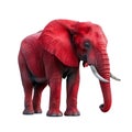 Republican red elephant isolated on white transparent, USA presidential election political party mascot