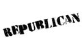 Republican rubber stamp Royalty Free Stock Photo