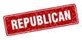 republican sign. republican grunge stamp. Royalty Free Stock Photo