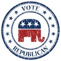 Republican stamp Royalty Free Stock Photo