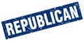 republican stamp Royalty Free Stock Photo