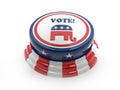 Republicans voting pushbutton