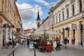 Republicii boulevard in Oradea. Romania Royalty Free Stock Photo