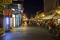 Republicii Strada at night in Brasov, Romania