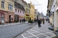 Republicii street from Brasov city